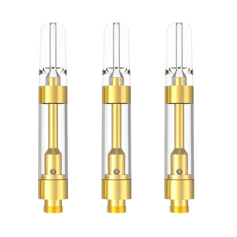 도매 0.5mL 0.8mL 1.0mL 510 재충전 가능한 디스틸레이트 델타 8 9 THC 카트리지 공장 직접 로고와 함께