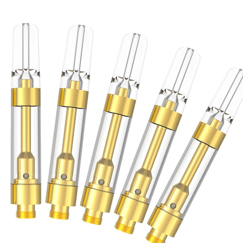 도매 0.5mL 0.8mL 1.0mL 510 재충전 가능한 디스틸레이트 델타 8 9 THC 카트리지 공장 직접 로고와 함께