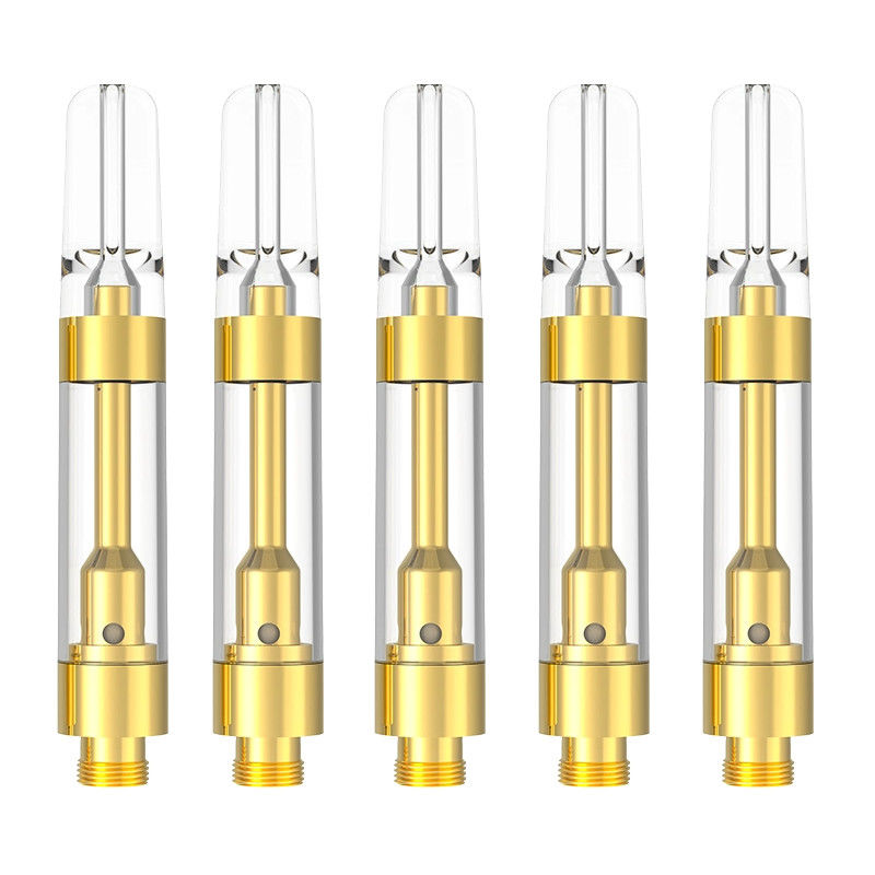 도매 0.5mL 0.8mL 1.0mL 510 재충전 가능한 디스틸레이트 델타 8 9 THC 카트리지 공장 직접 로고와 함께