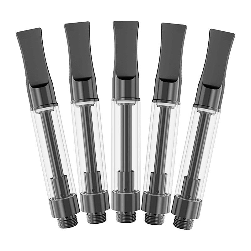비어 있는 1.0mL 검정색 델타 8 델타 9 D8 D9 THC 생생한 수지 카트리지