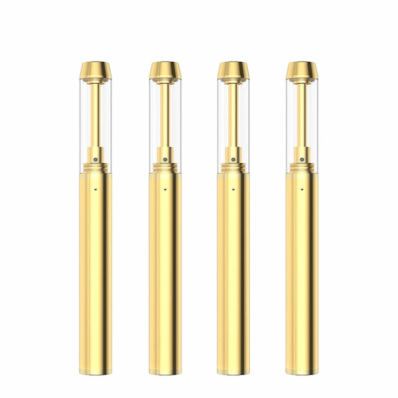 0.5/1.0/2.0mL 골드 톱 CBD 오일 세라믹 코일을 가진 바이프 펜 장치
