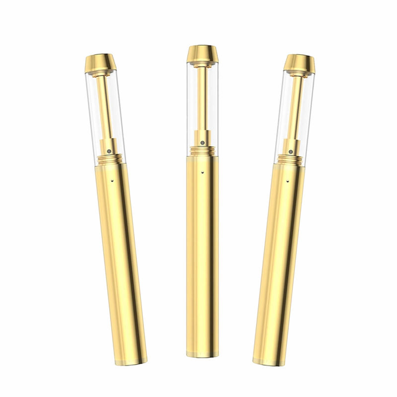 0.5/1.0/2.0mL 골드 톱 CBD 오일 세라믹 코일을 가진 바이프 펜 장치